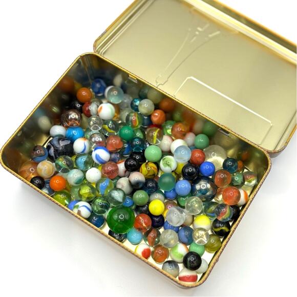 150+ Vintage Pre-1970's Marbles with Uranium + Possible Akro, Vitro, Jabo - Picture 1 of 3